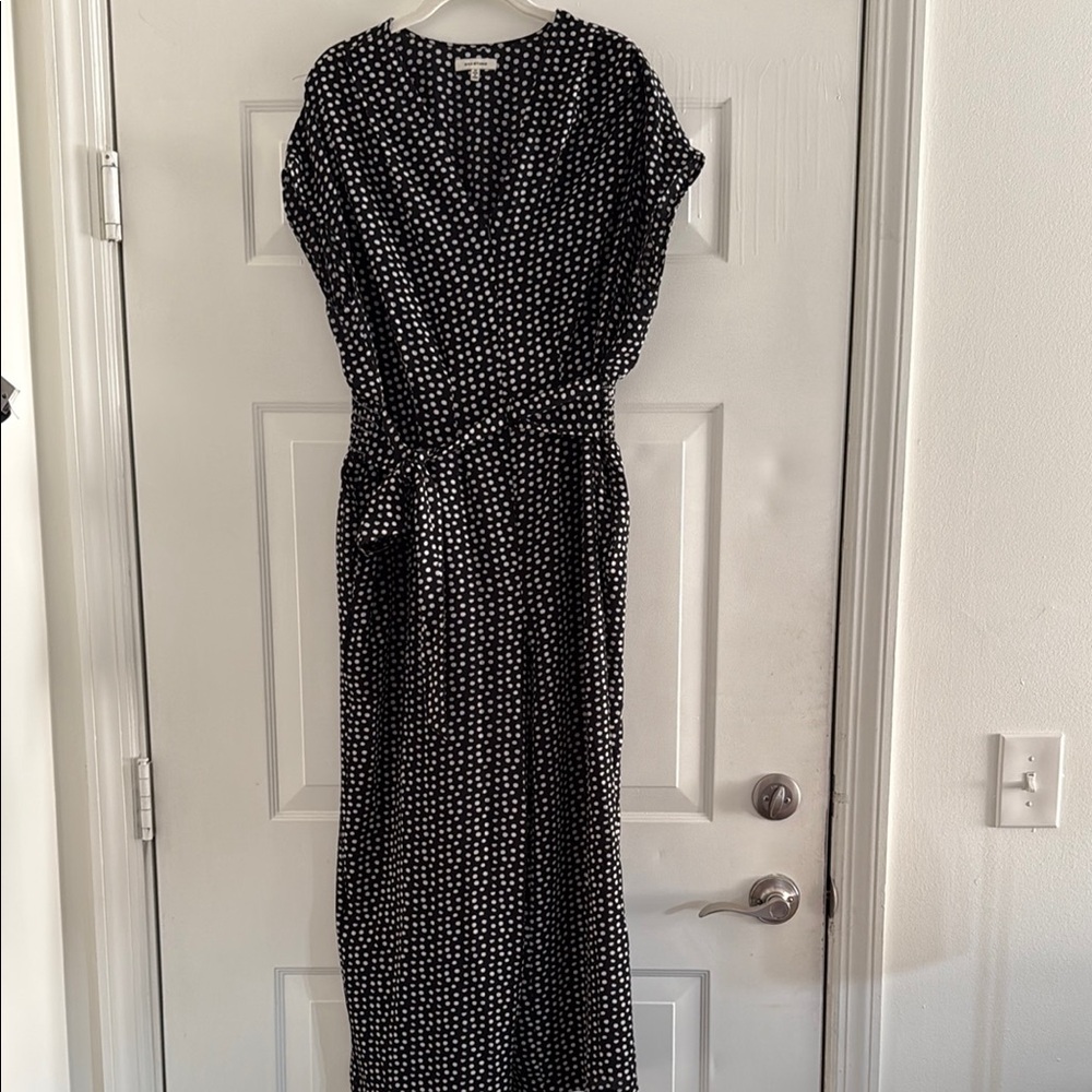 Max Studio Blue Dolman Sleeve V-Neck Sundress